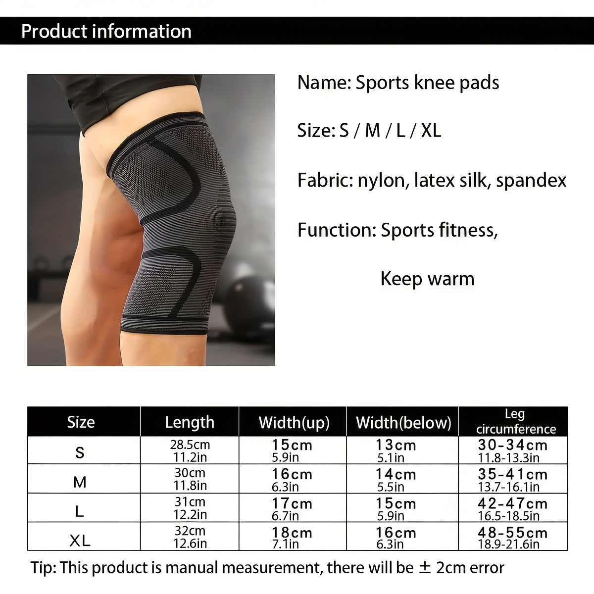 STRAVIX Compression Knee Sleeves (pair)