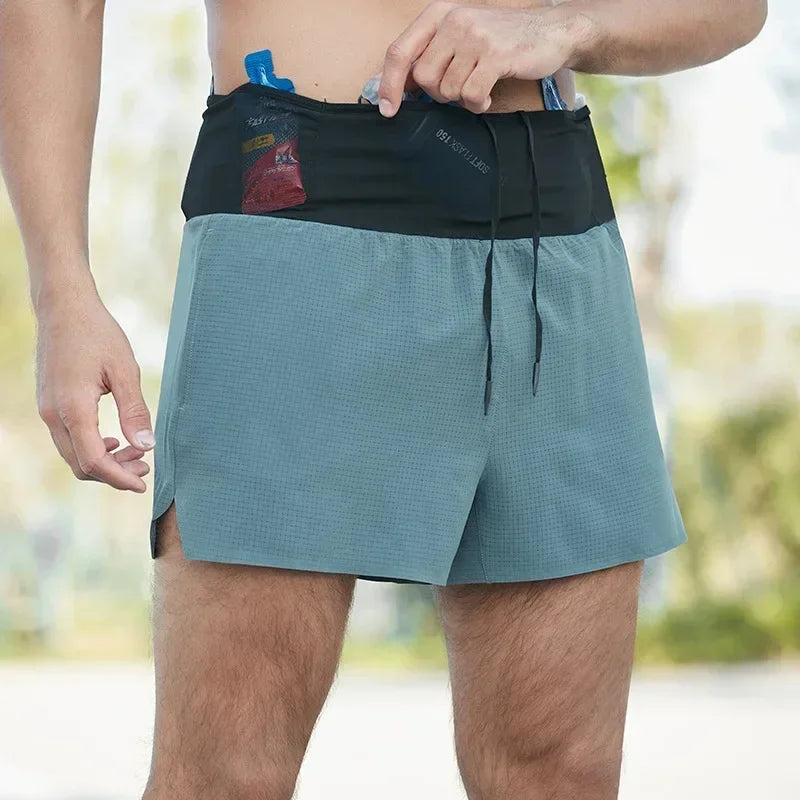 STRAVIX Pantalones cortos de maratón 2 en 1 — Cintura incorporada