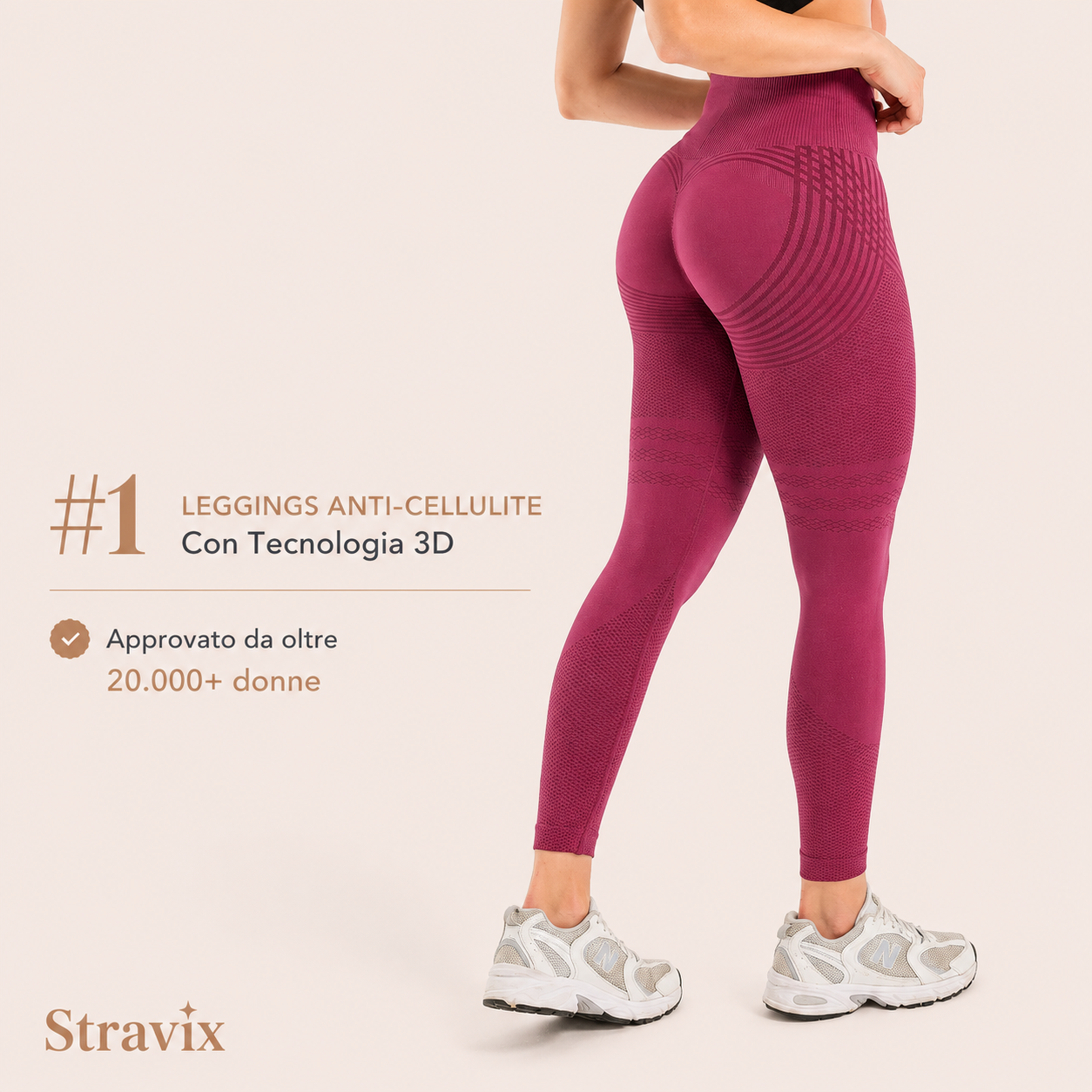 Leggings 3D Stravix - Grigio scuro