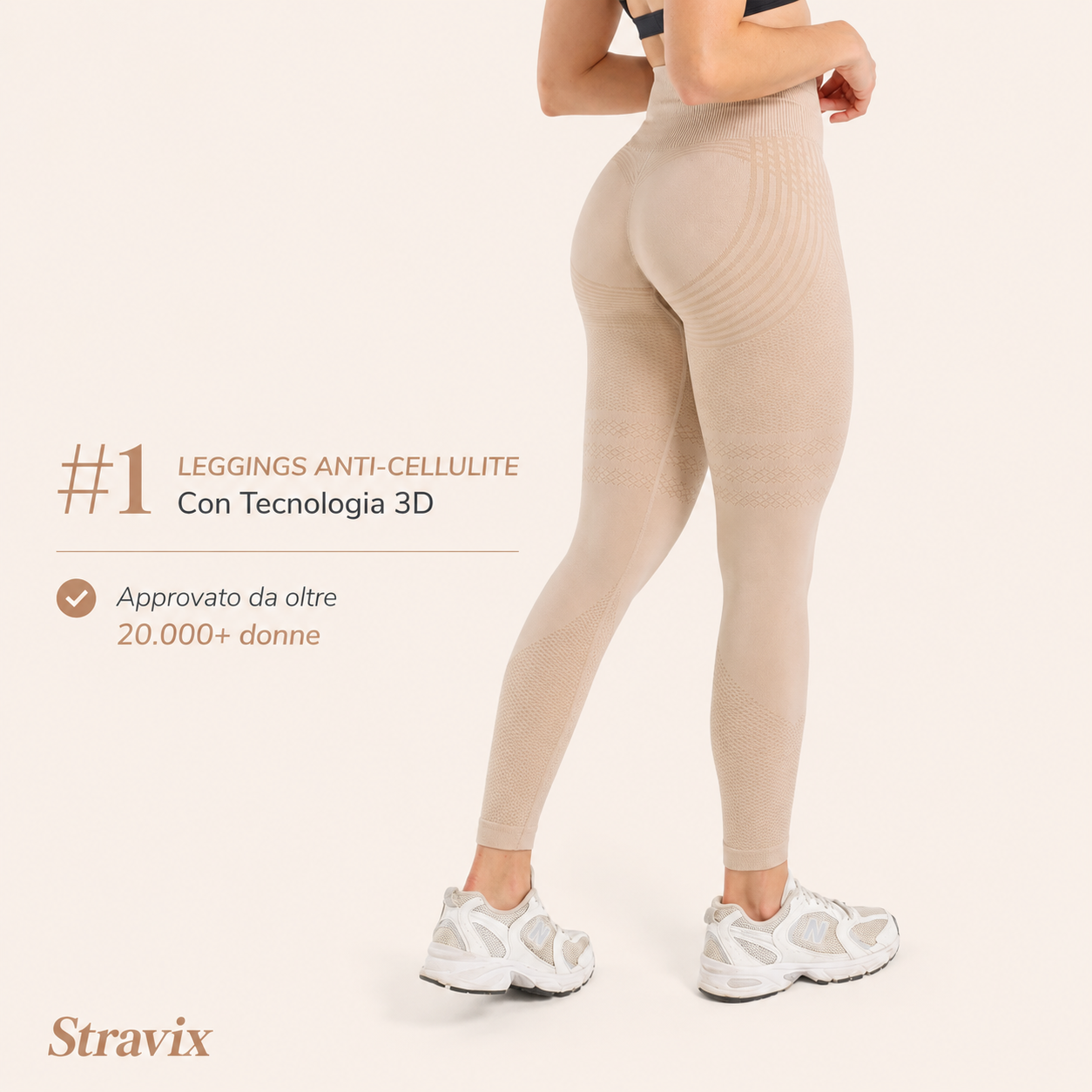 Leggings 3D Stravix - Grigio scuro