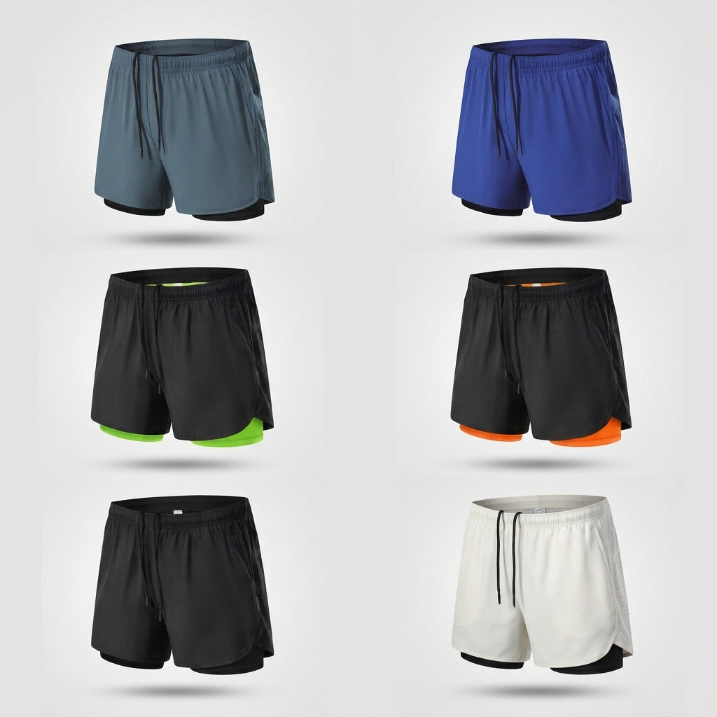 STRAVIX Pantalones cortos de running 2 en 1