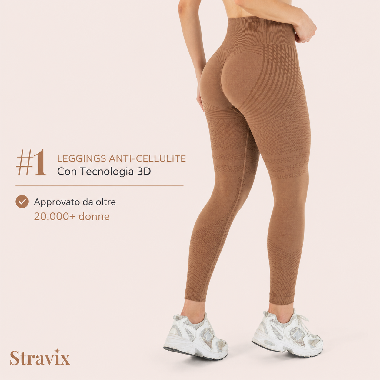 Leggings 3D Stravix - Grigio scuro