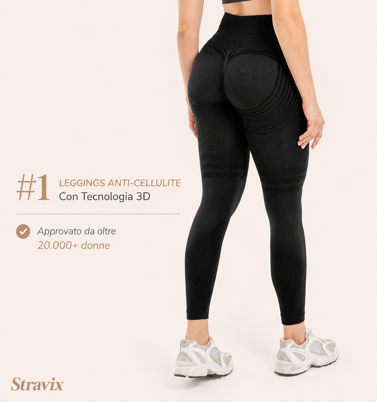 Leggings 3D Stravix - Grigio scuro