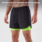 STRAVIX Pantaloncini da corsa 2 in 1