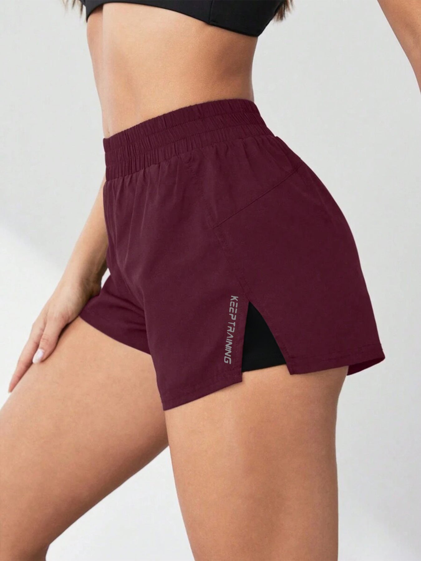 STRAVIX Pantaloncini da corsa 2 in 1 ad alte prestazioni da donna