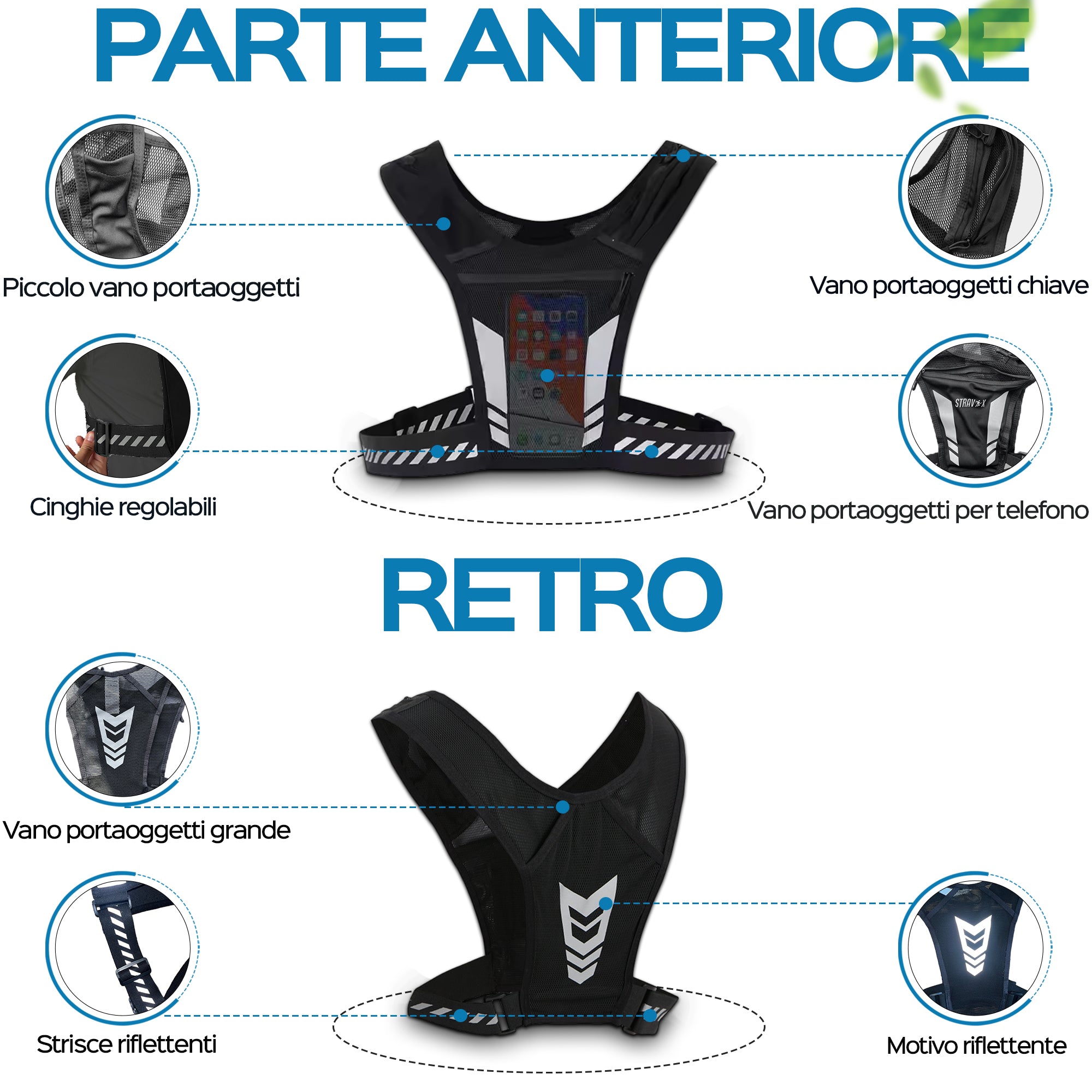 Chaleco de hidratación para resistencia STRAVIX