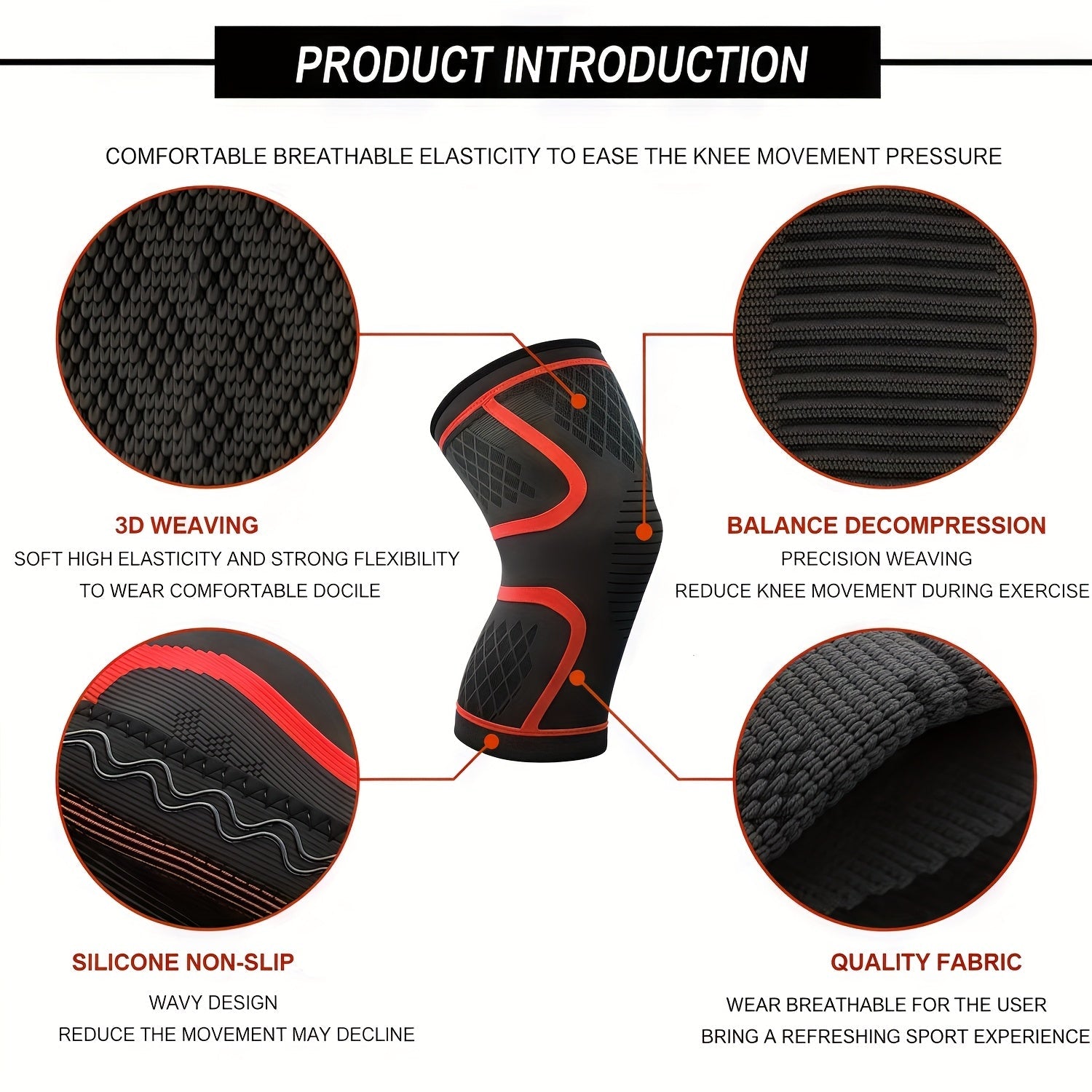 STRAVIX Compression Knee Sleeves (pair)