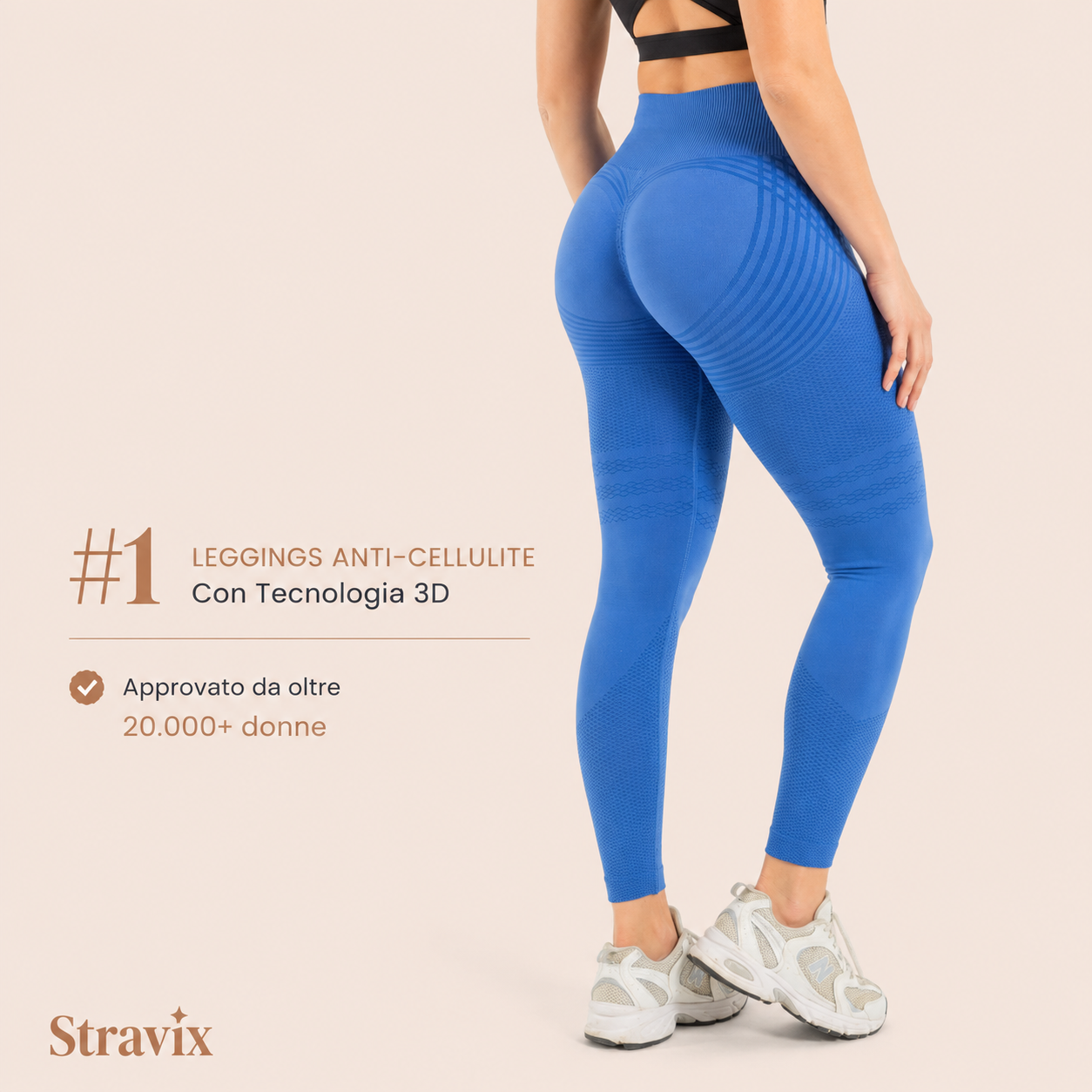 Leggings 3D Stravix - Grigio scuro