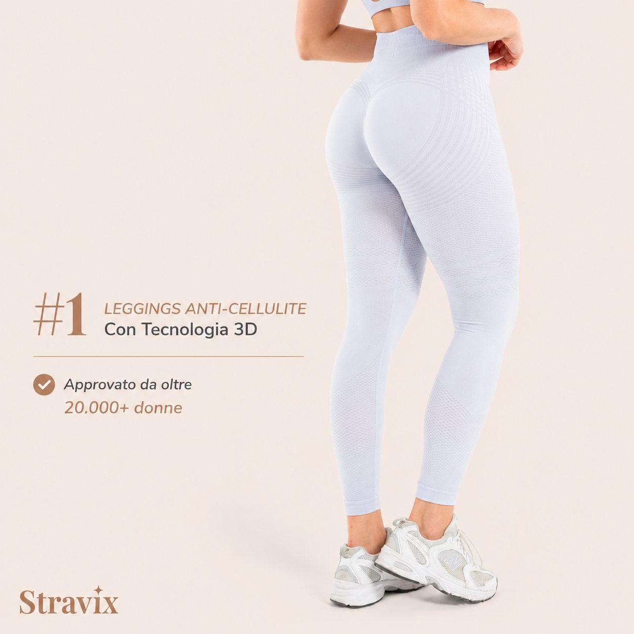 Leggings 3D Stravix - Grigio scuro