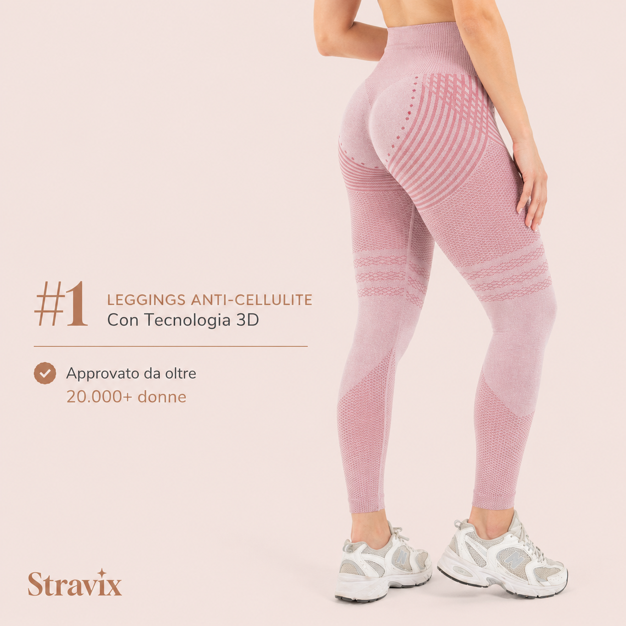 Leggings 3D Stravix - Grigio scuro