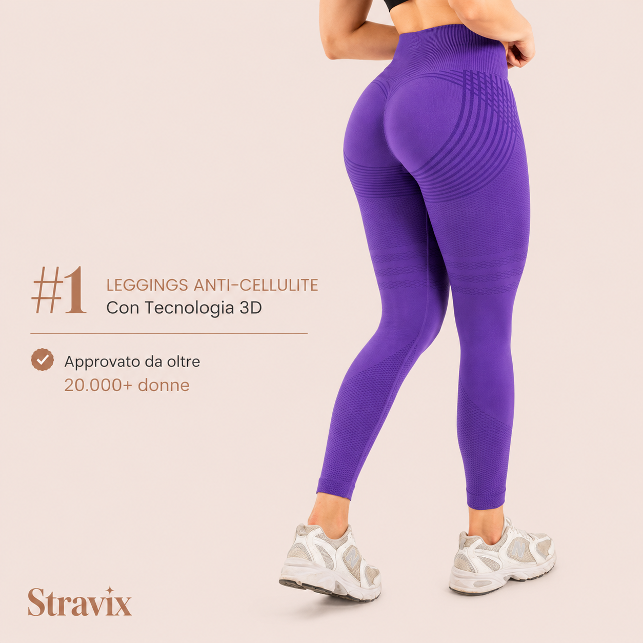 Leggings 3D Stravix - Grigio scuro