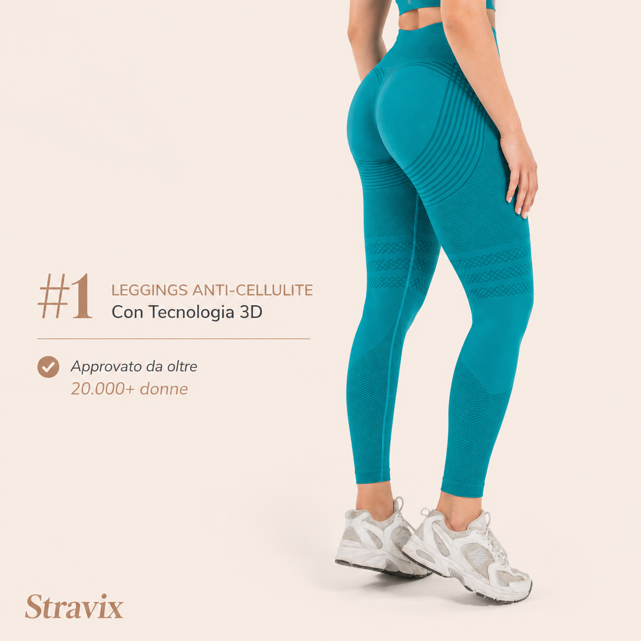 Leggings 3D Stravix - Grigio scuro